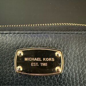 Michael Kors Jet Set Leather Wallet black